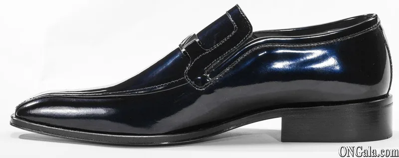 Blue Patent Leather Shoes