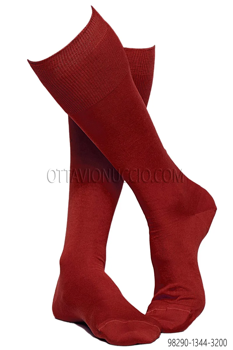 Calcetines en algodón rojos
