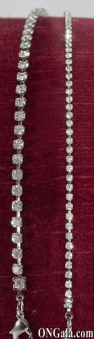 Catenina canna fucile con strass crystal