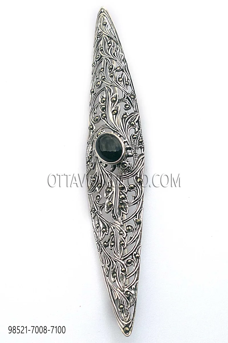 Silver brooch
