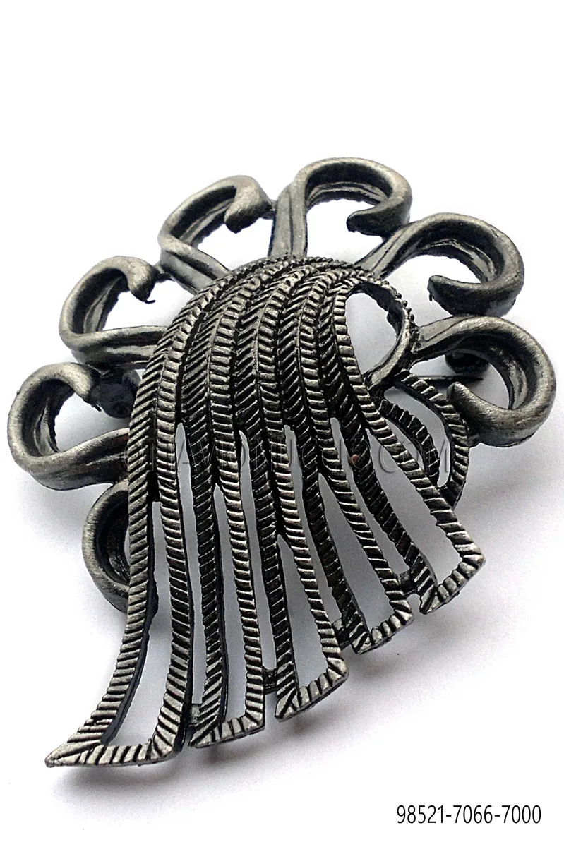 Broche especial acabado gris cañón de fusil