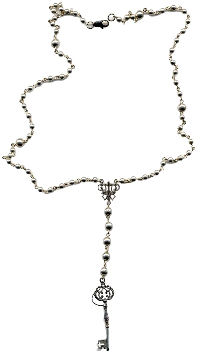 Collana e pendente placcati in argento
