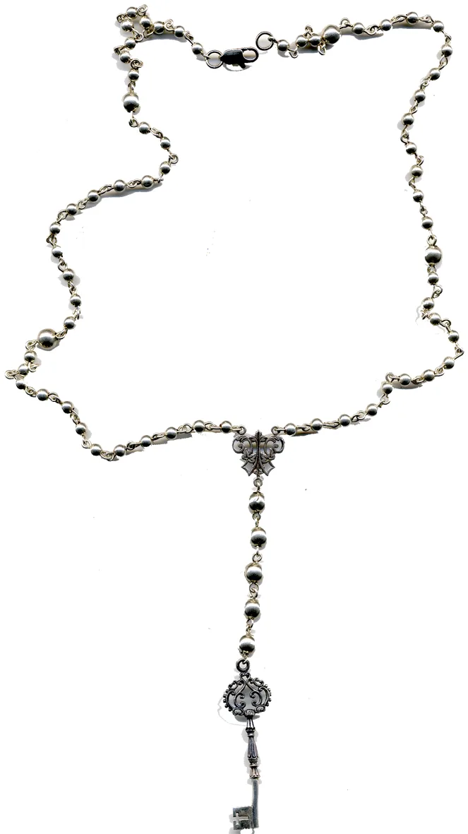 Collana e pendente placcati in argento