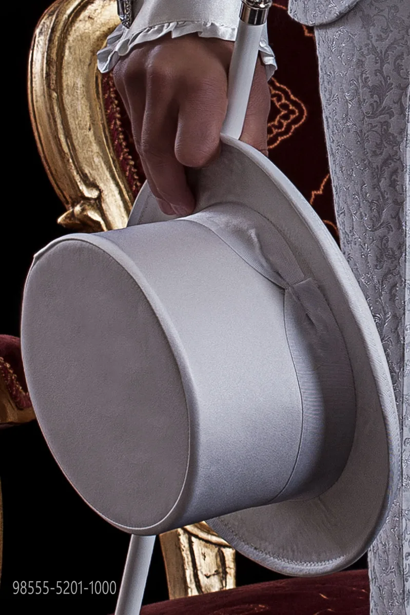 White Satin Top Hat