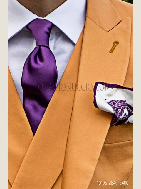 Slim tie in lilac satin