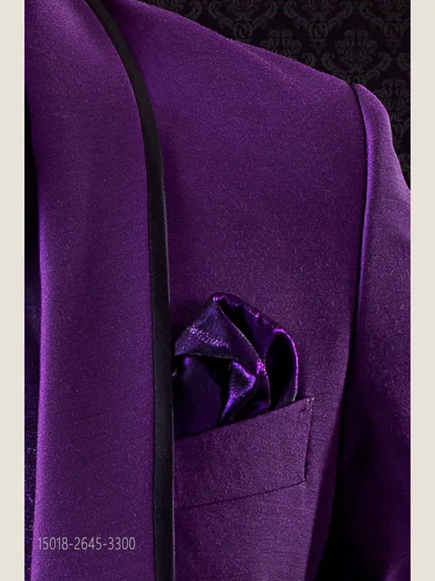 Purple Lurex Handkerchief