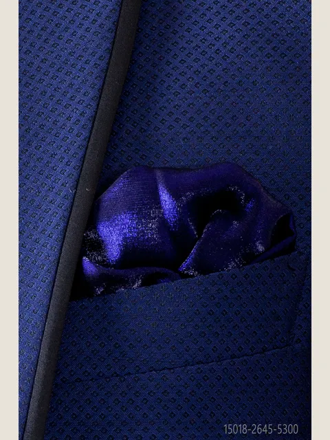 Electric blue Lurex Handkerchief