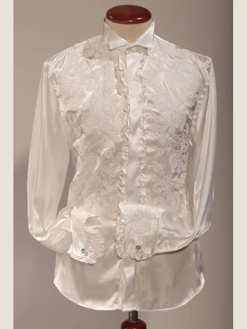 Embroidered white shirt