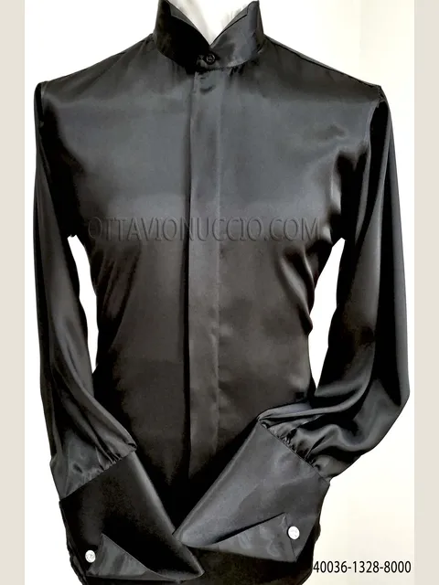 Black Satin Shirt