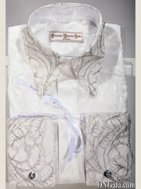 White shirt with lace