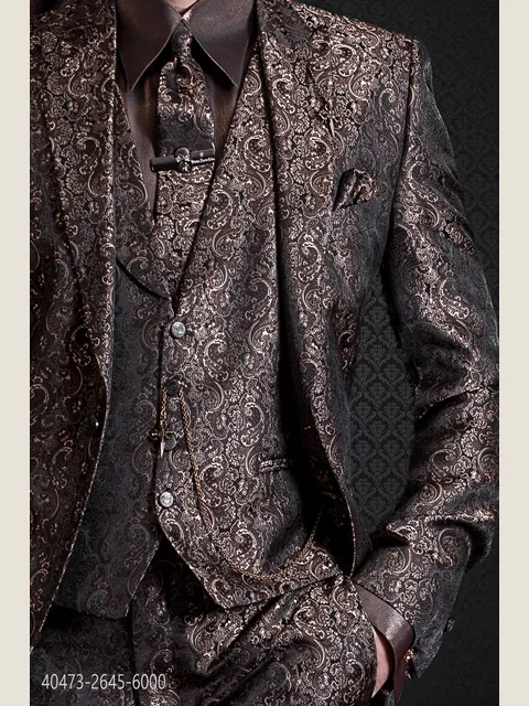 Shirt in brown lurex