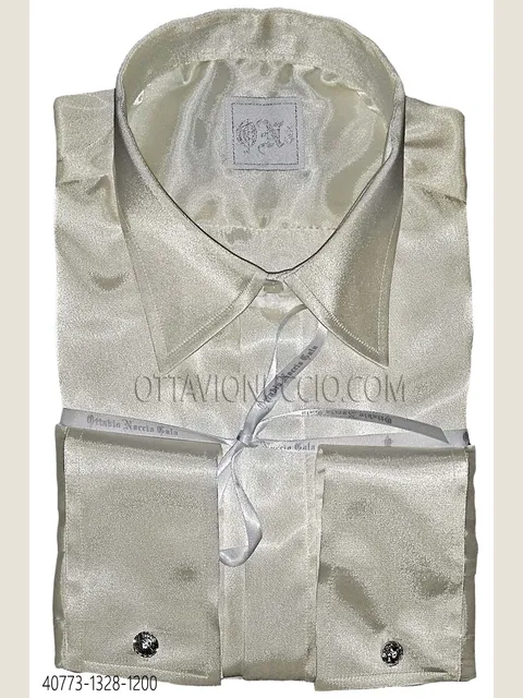 Ivory Satin Shirt