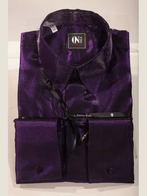 Purple lurex shirt