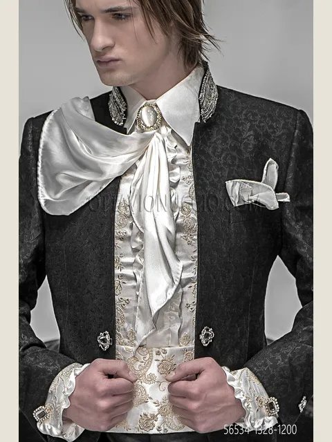 Ivory Satin Scarf and Handkerchief Set