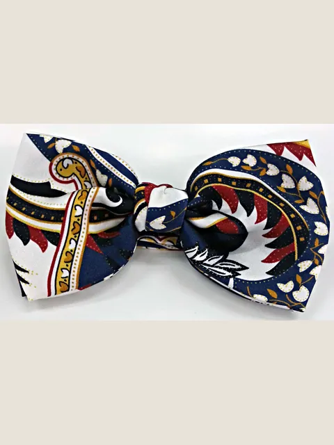 Paisley Silk Bow-Tie and Handkerchief Set