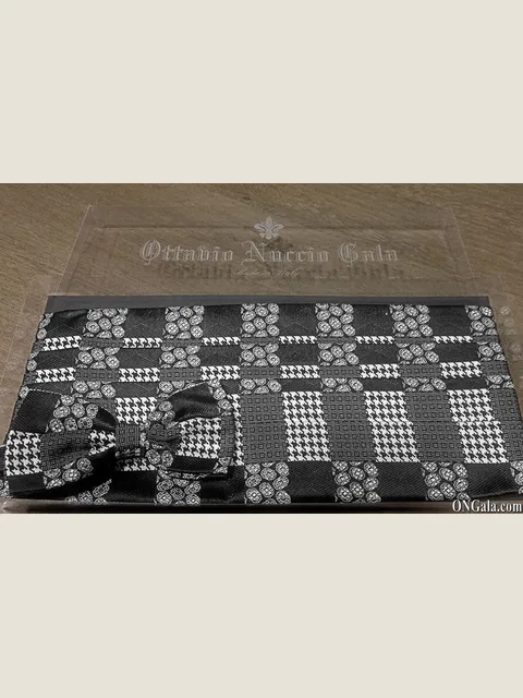 Black Silk Cummerbund and Bow-Tie Set