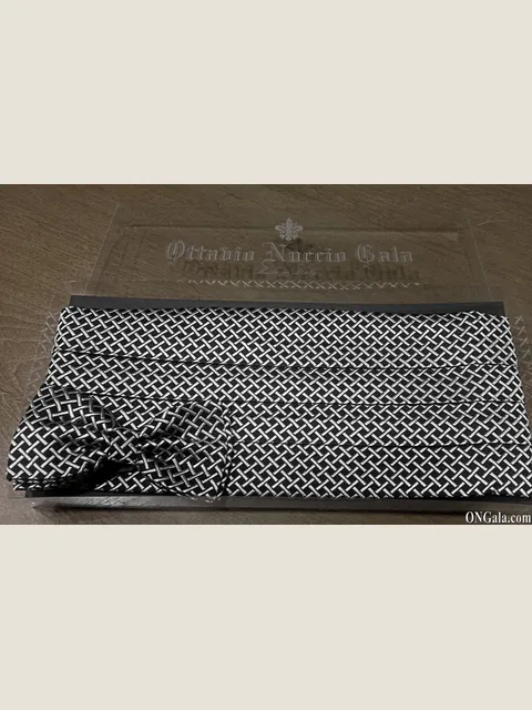 Black Silk Cummerbund and Bow-Tie Set