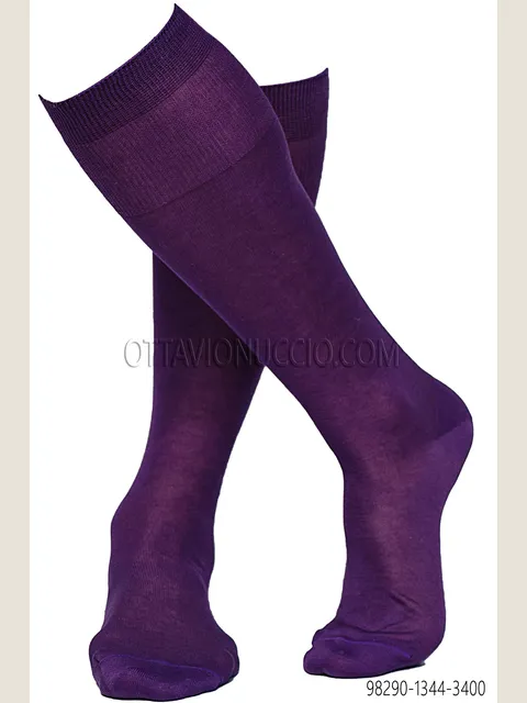 Purple cotton socks