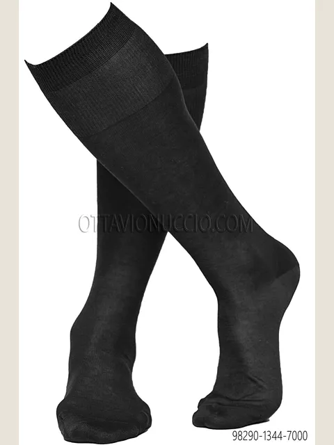 Socks in charcoal grey cotton