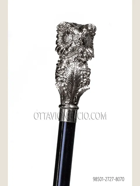 Cane with nickel knob