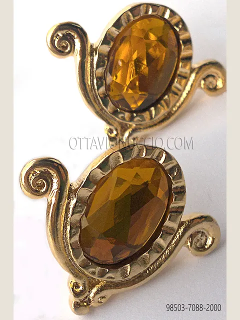 Gold-Tone Drop-Shaped Cufflinks