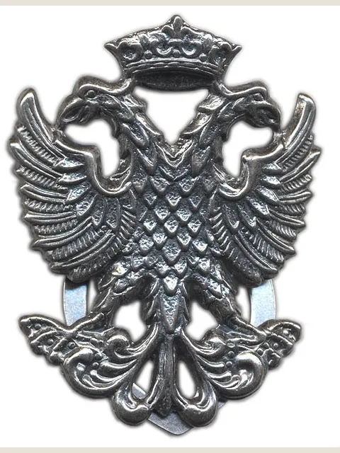 Eagle-shaped knot holder with antiqued finish