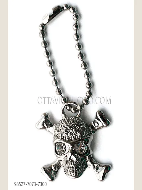Skull pendant in nickel