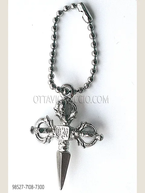 Gothic cross pendant in nickel