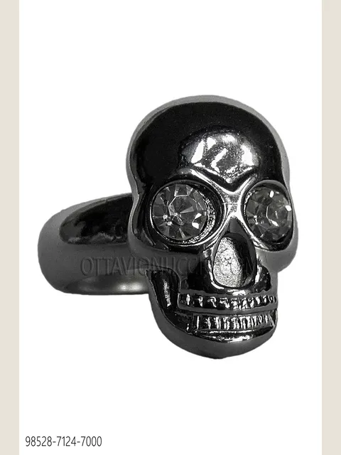 Anello teschio canna fucile