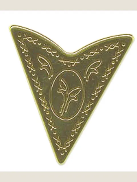 Shirt collar tips in gold