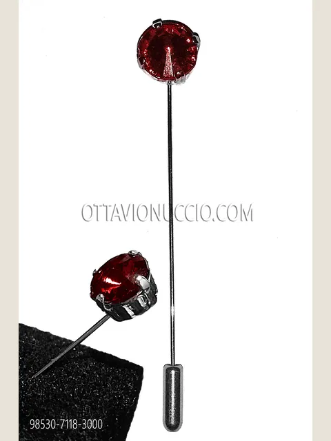 Red Jewel Tie Pin