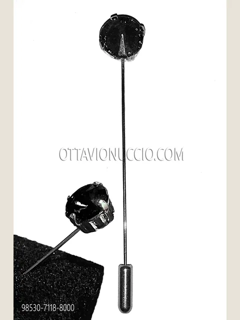 Black Jewel Tie Pin