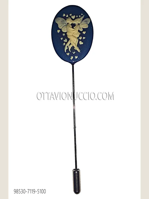 Blue Cameo Tie Pin