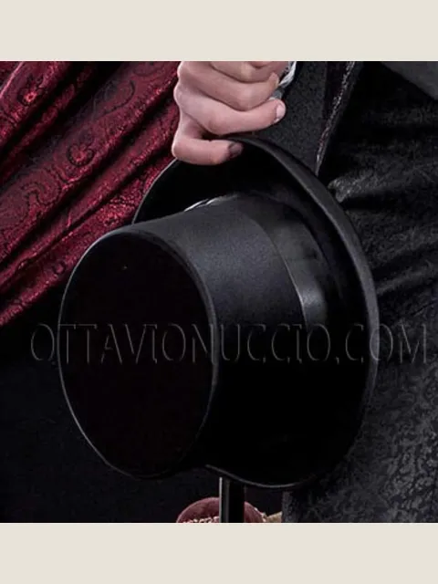 Black Satin Top Hat