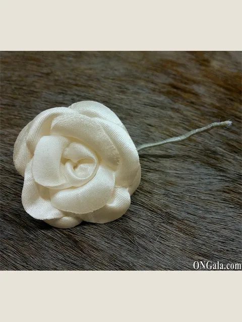 Ivory Satin Flower