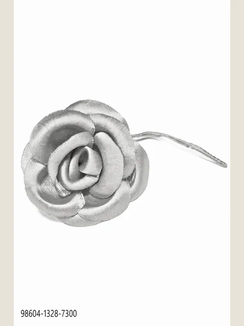 Pearl Grey Satin Flower