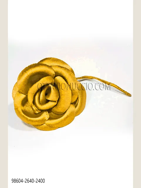 Gold-Tone Satin Flower