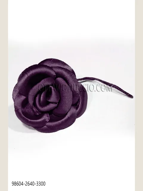 Dark purple satin flower