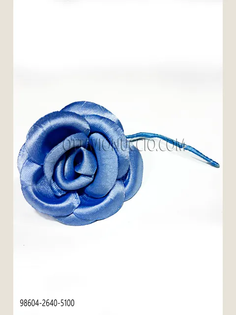 Cobalt Blue Satin Flower