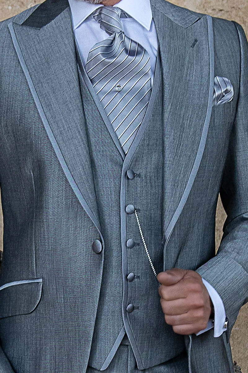 Gilet 5 bottoni con profilo a contrasto