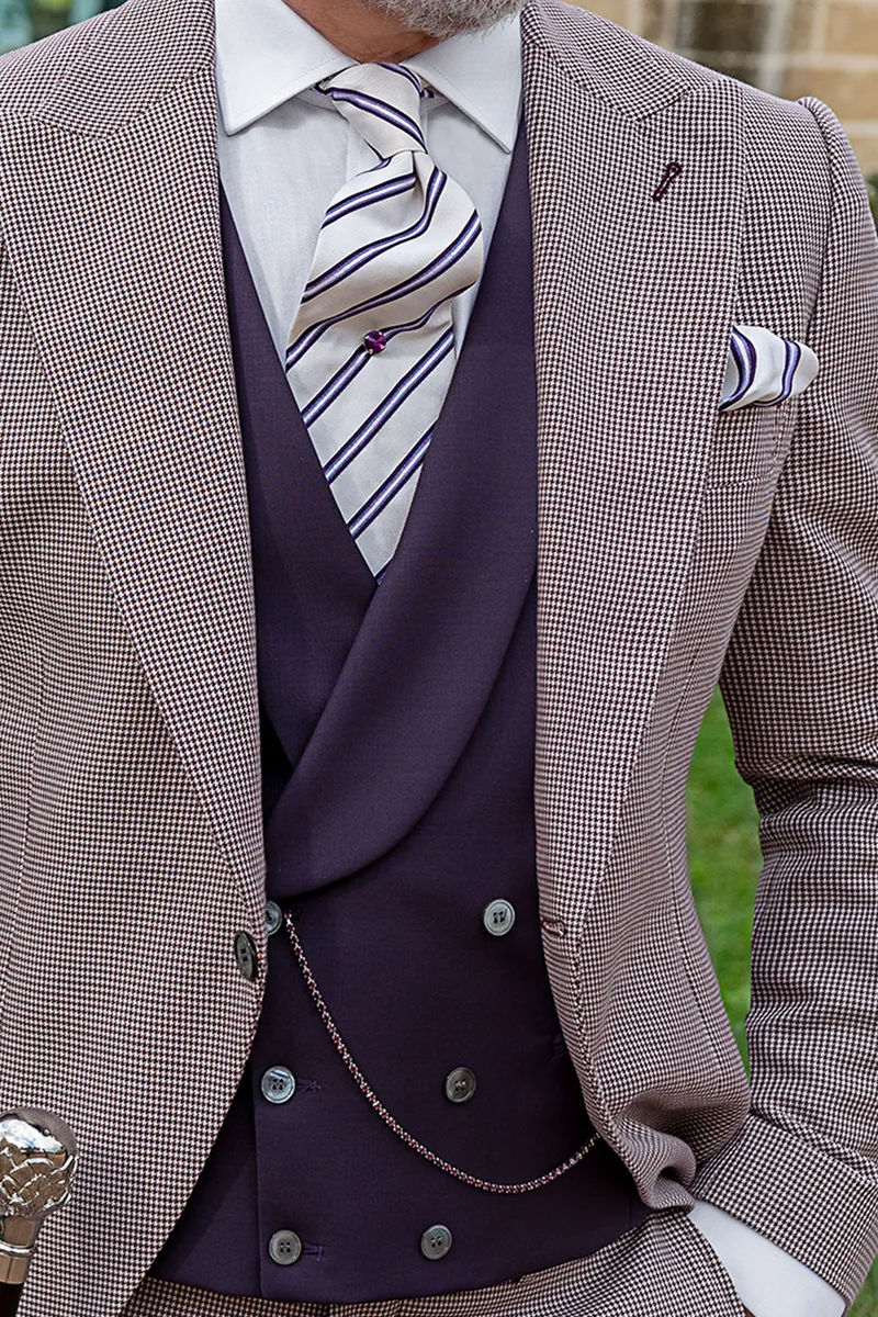 Gilet doppiopetto sciallato