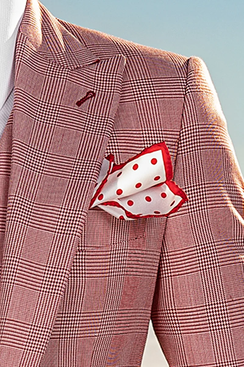 Fazzoletto seta twill con pois rossi