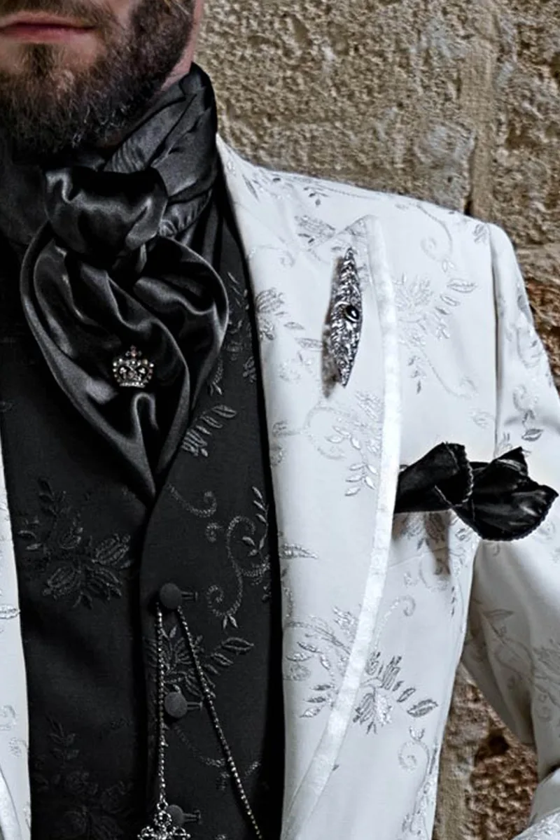 Black Satin Scarf and Handkerchief Set