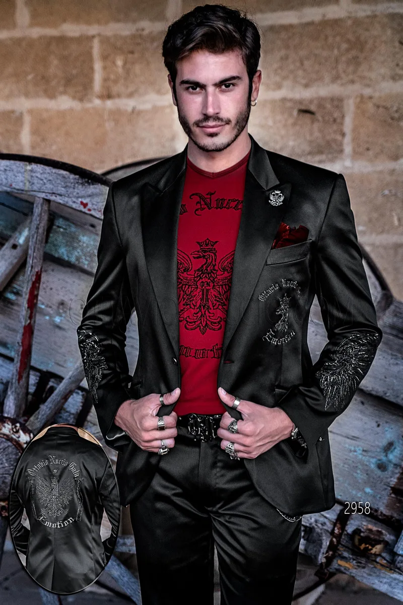 Fazzoletto in lurex rosso