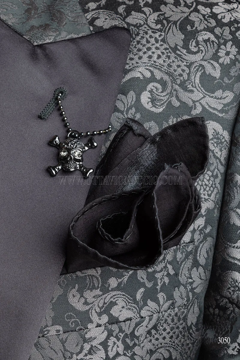 Fazzoletto in raso nero