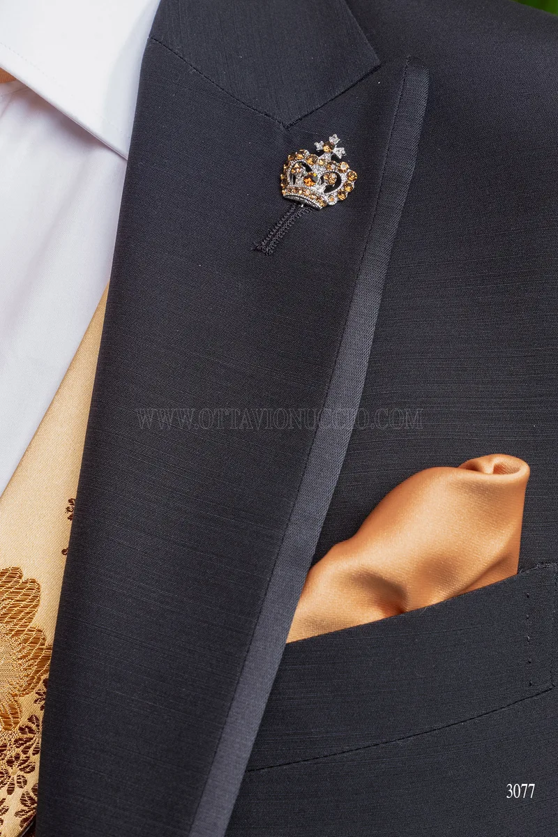 Traje de ceremonia de hombre clásico negro – Accesorios