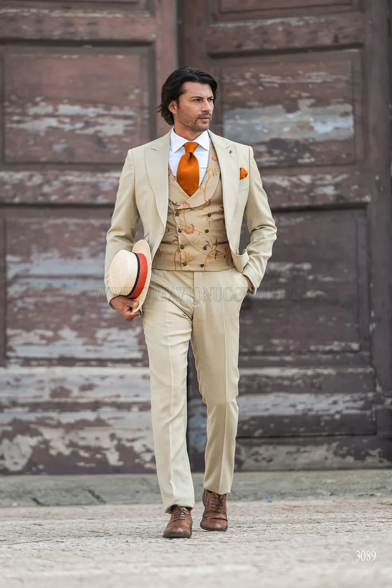 Costume de mariage sable style boho chic 3