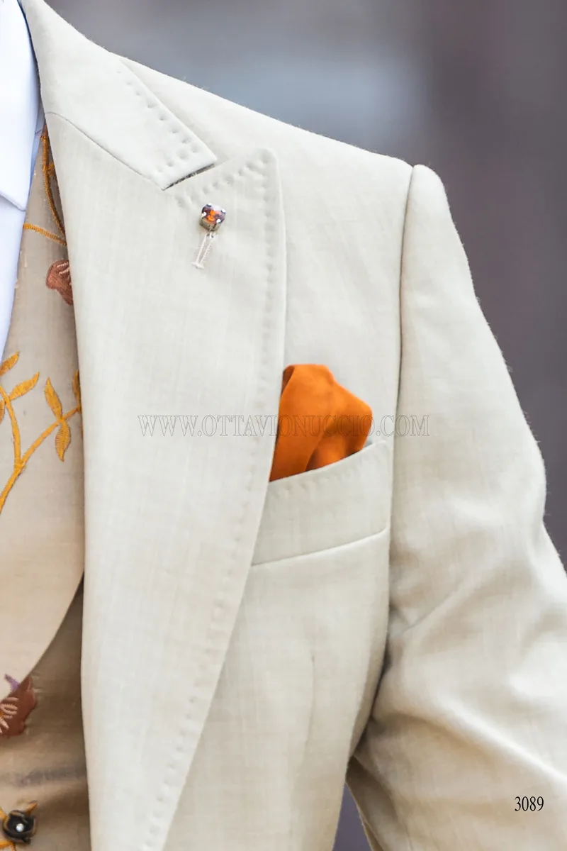 Costume de mariage sable style boho chic 6