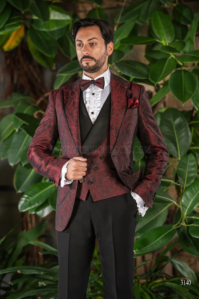 Roter Herrenblazer für Luxusveranstaltungen 1