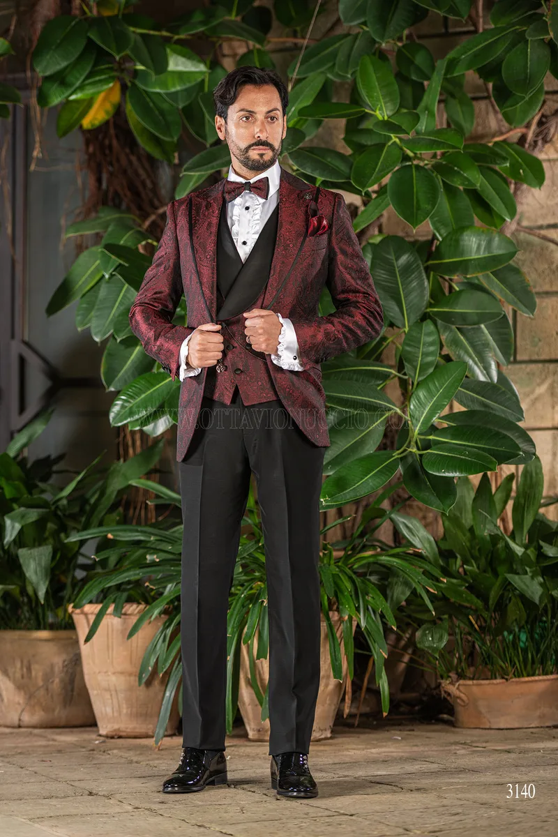 Roter Herrenblazer für Luxusveranstaltungen 3